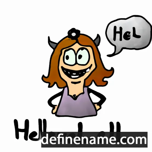 Hellevi cartoon