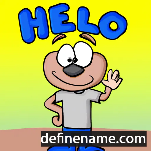 cartoon of the name Helmo