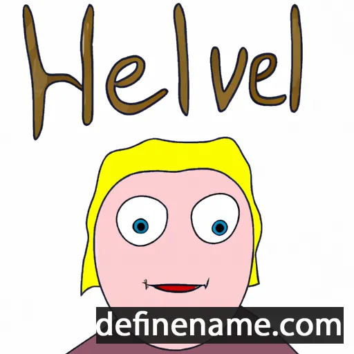 cartoon of the name Helvi