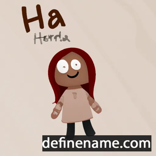 cartoon of the name Hena