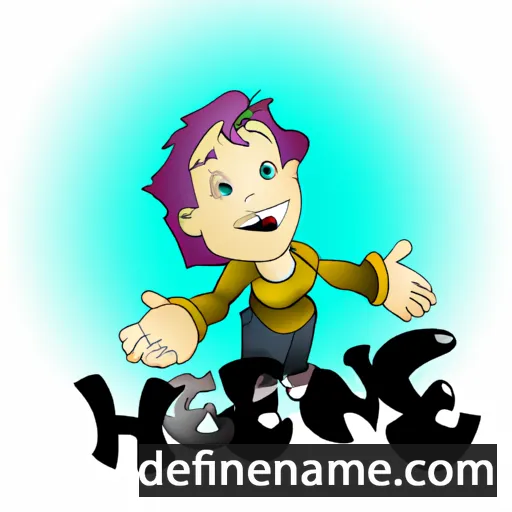 cartoon of the name Hene