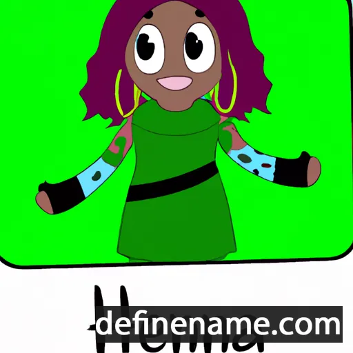 cartoon of the name Henna