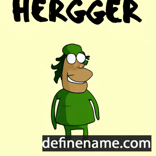 Herbjǫrg cartoon