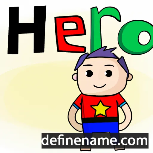 cartoon of the name Hero