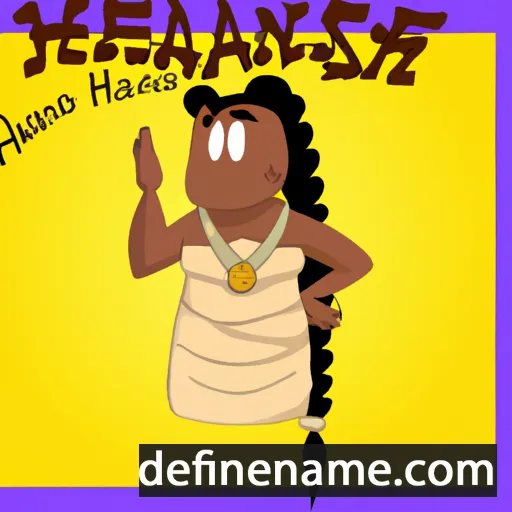 Hestóxena'hané'e cartoon