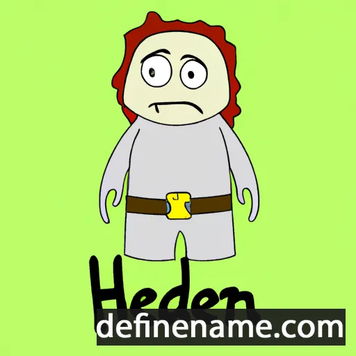 Heðin cartoon