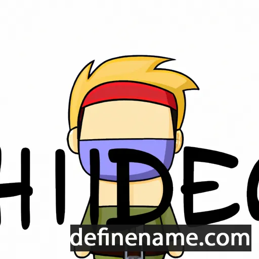 Hideto cartoon