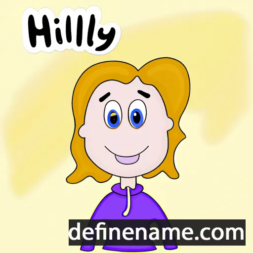 cartoon of the name Hilary