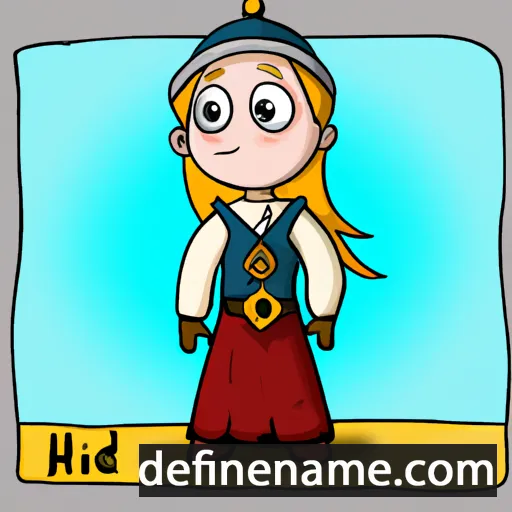 Hildiríðr cartoon