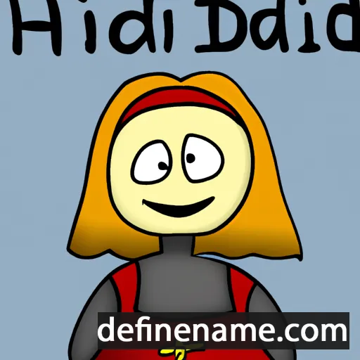 Hildtrud cartoon