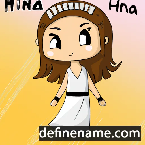 cartoon of the name Hina