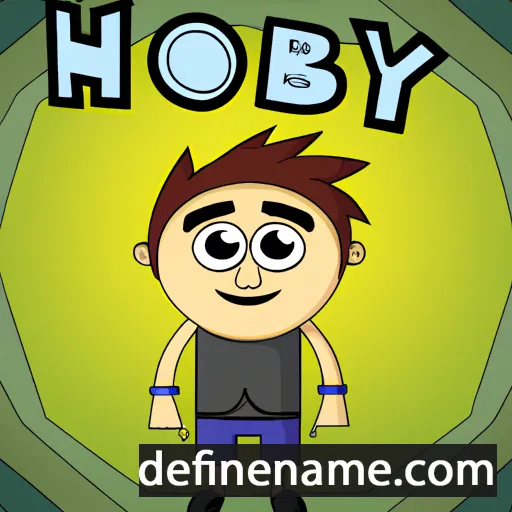 cartoon of the name Hoby