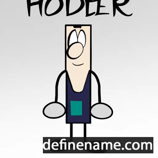 cartoon of the name Hoder