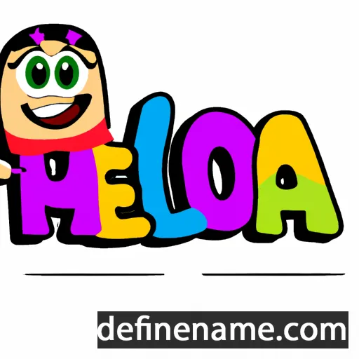 cartoon of the name Hola