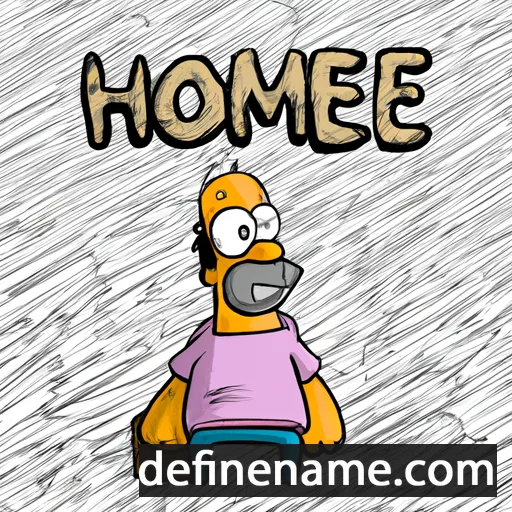 Homero cartoon