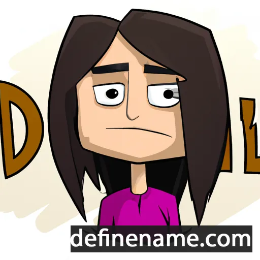 cartoon of the name Idil