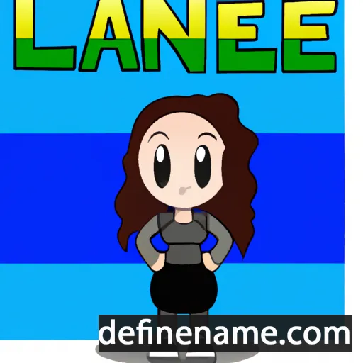 cartoon of the name Ilane