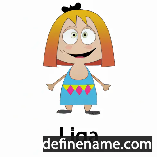 cartoon of the name Ilga