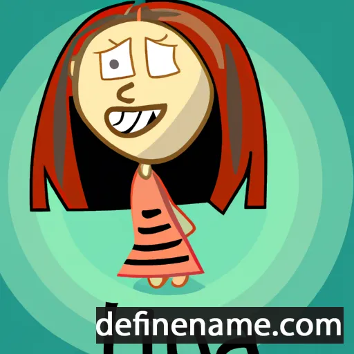 cartoon of the name Ilina