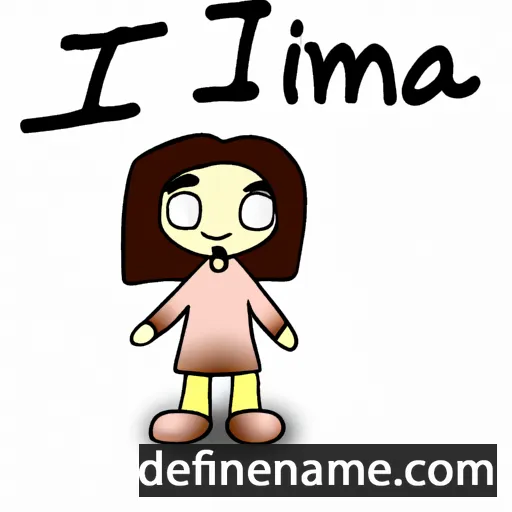 cartoon of the name Ima