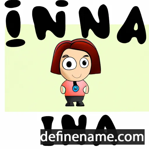 cartoon of the name Ina