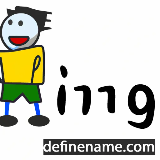 cartoon of the name Ing