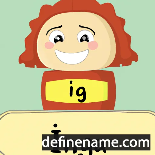 cartoon of the name Inga