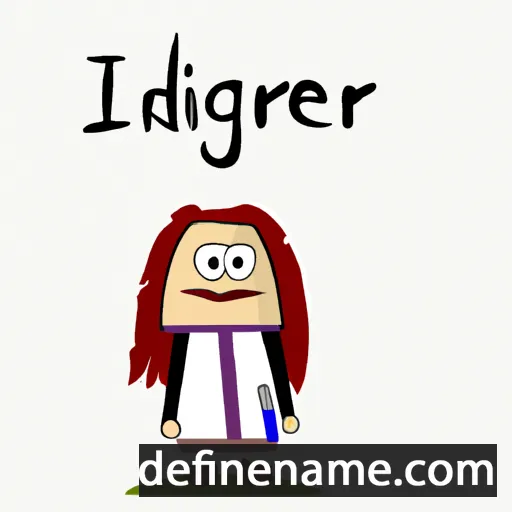 Ingigerður cartoon