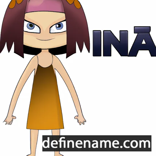 Inia cartoon