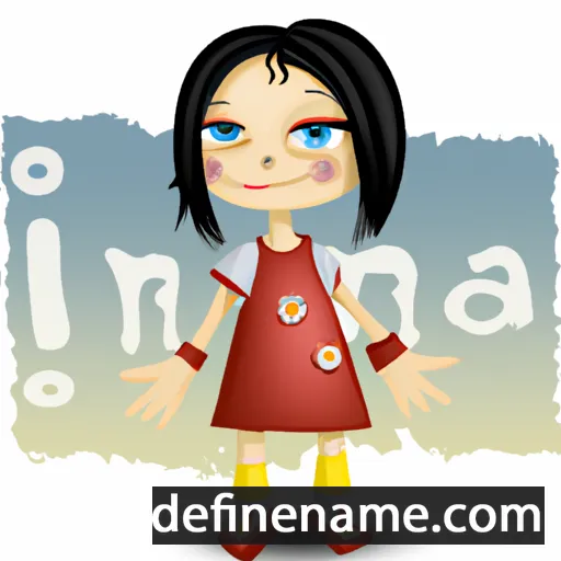 cartoon of the name Inia