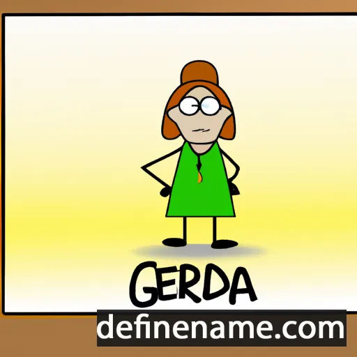 cartoon of the name Gerda