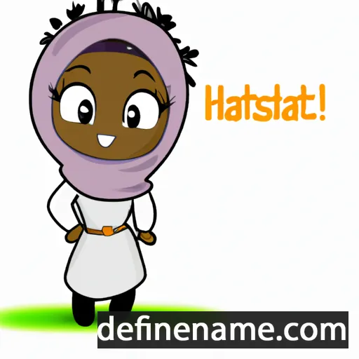 Hafsatu cartoon