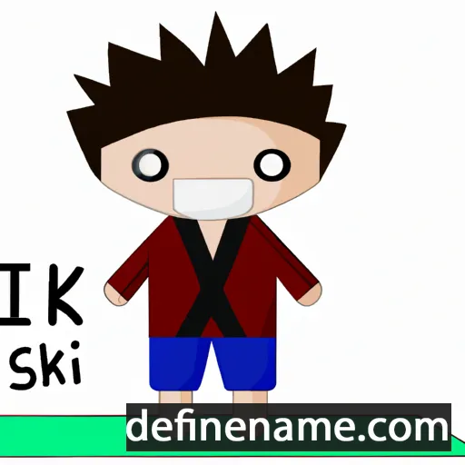 cartoon of the name Isaki