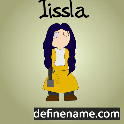 Iselilja cartoon