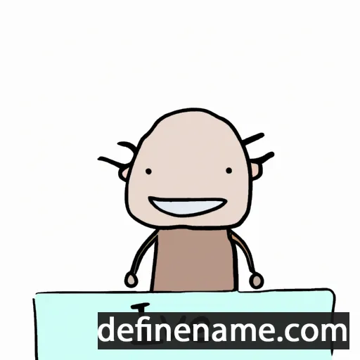 cartoon of the name Ive