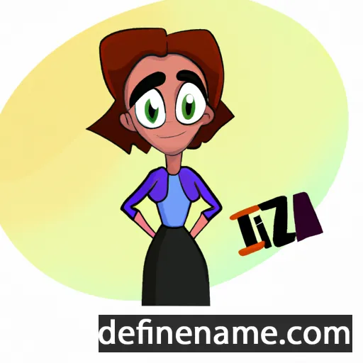 cartoon of the name Iza