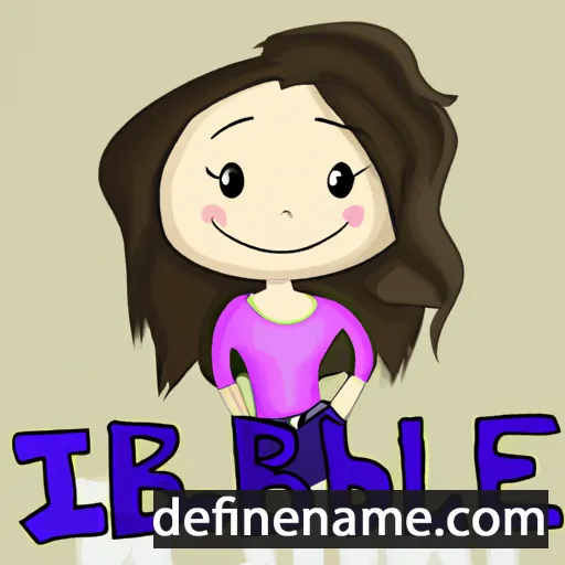 cartoon of the name Izabell