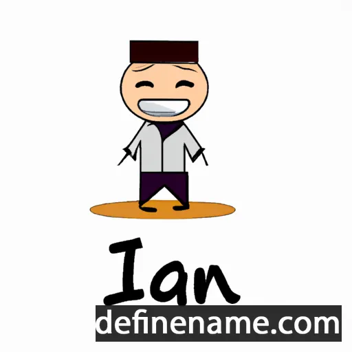 cartoon of the name Izan