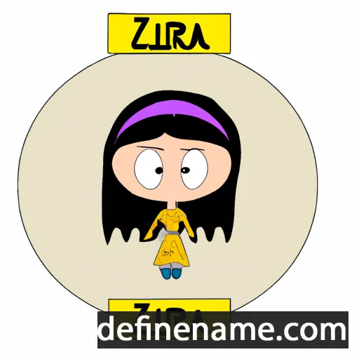 cartoon of the name Izara