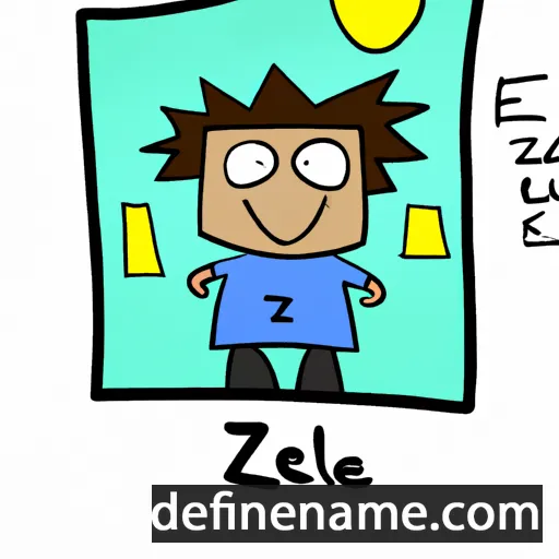 cartoon of the name Izel