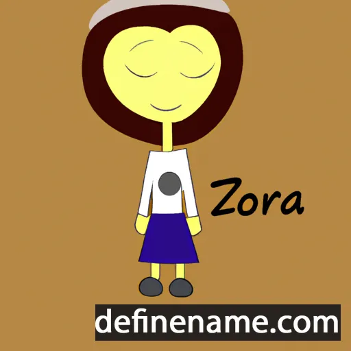 Izóra cartoon