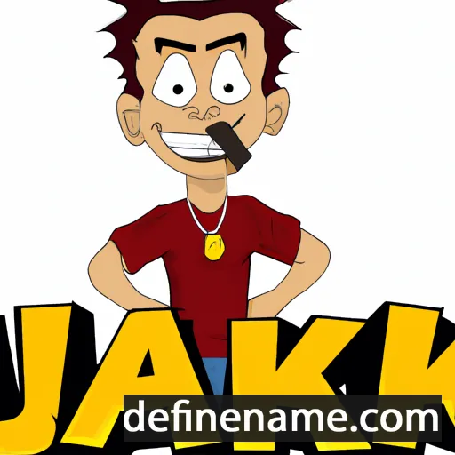 cartoon of the name Jak