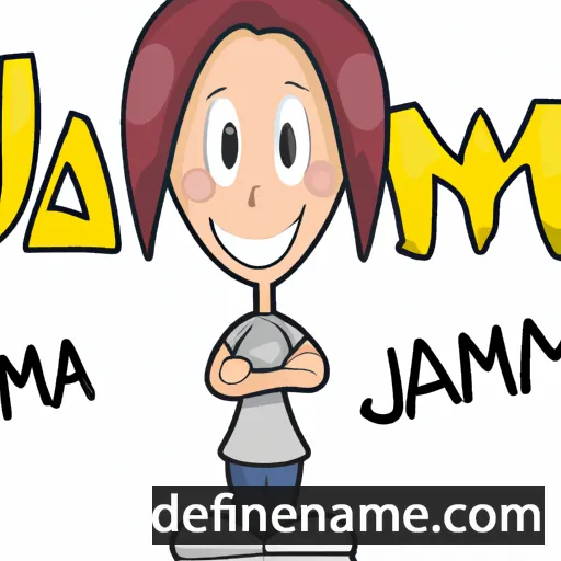 cartoon of the name Jami