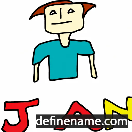 cartoon of the name Jan