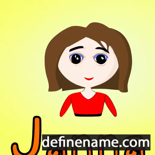 cartoon of the name Jana