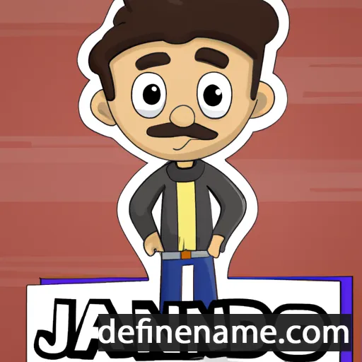 cartoon of the name Jandro