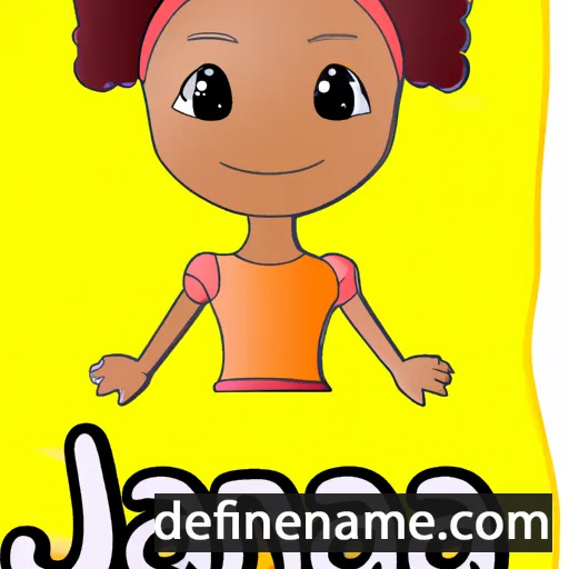 cartoon of the name Jania