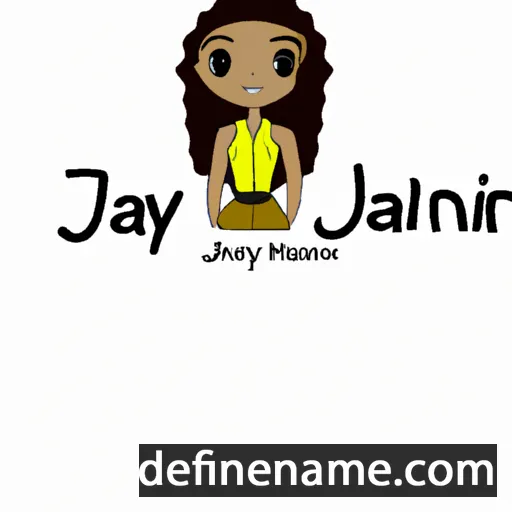 cartoon of the name Janiyah