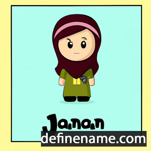 cartoon of the name Jannah