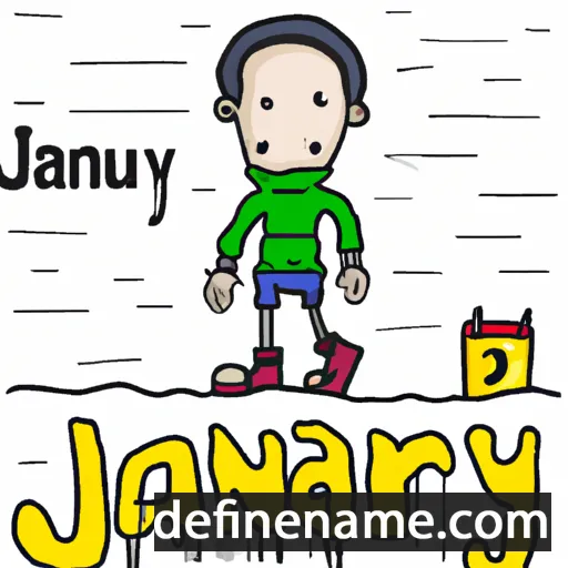 cartoon of the name January